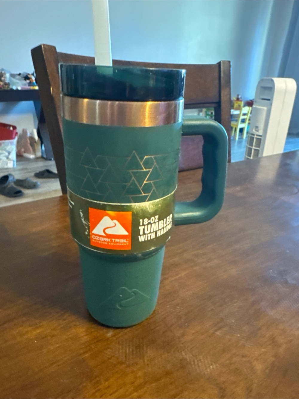 Ozark Trail 18oz Teal Travel Tumbler with Handle